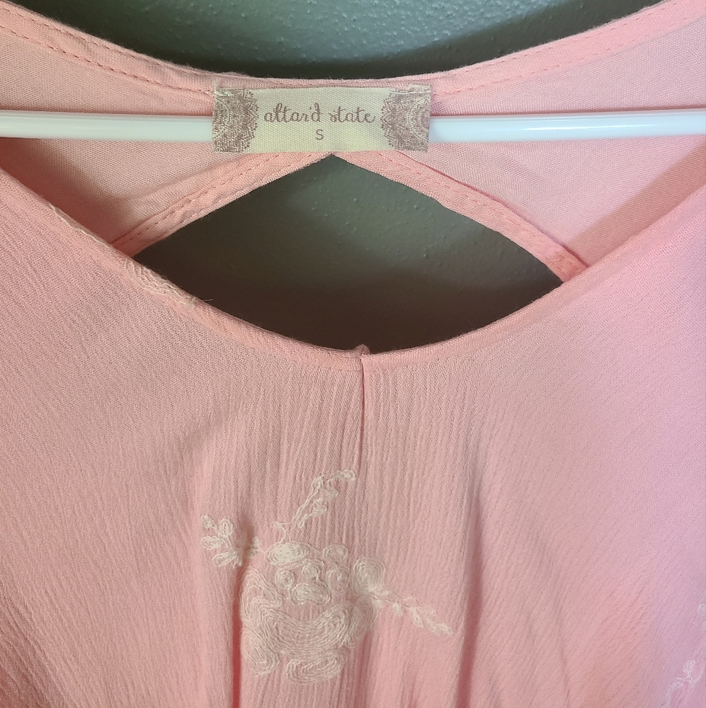 Altar'd State Embroidered Floral Dress, Size Small - Picture 5 of 7